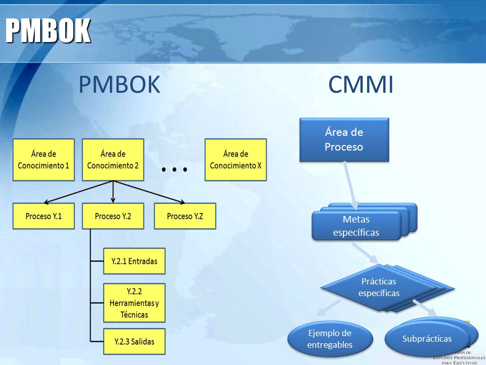 PMBOK+PMBOK+CMMI+Área+de+Proceso+Metas+específicas+Metas+específicas